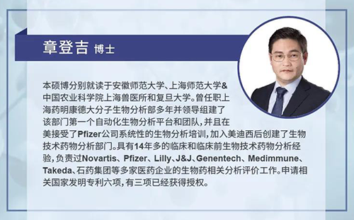 豪门国际官网生物手艺药物剖析部主任章登吉博士